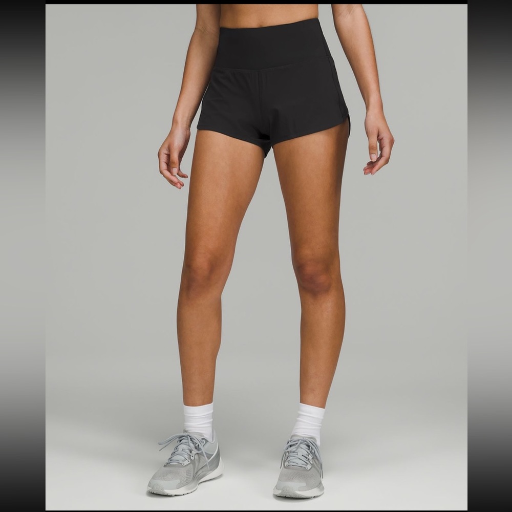 lululemon high rise speed short, 2.5”
